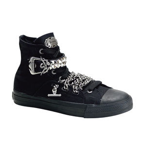 Demonia Deviant 110 Goth Black high top